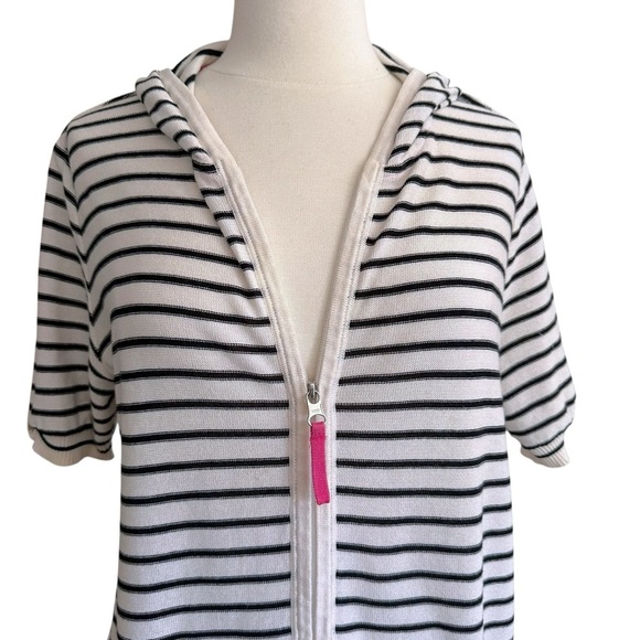 SONIA RYKIEL Vintage Y2K Striped Cotton Knit Top Made in Japan Parisian Chic M - Picture 2 of 15